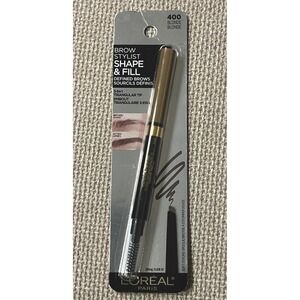 L'oreal Brow Stylist SHAPE & FILL #400 BLONDE Defined Eyebrows Makeup NEW SEALED